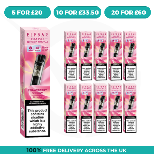 Strawberry Snoow Elfa Pro Prefilled Pods by Elf Bar