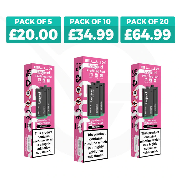 Strawberry Watermelon Elux Legend 1500 2in1 Prefilled Pods