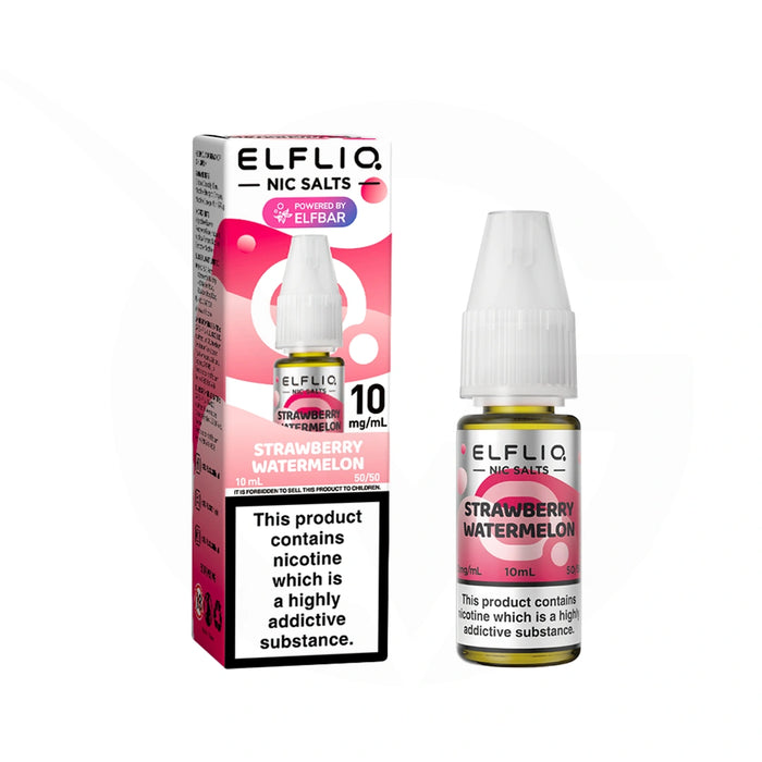 Strawberry Watermelon 10ml Elfliq Nic Salt E-Liquid By Elf Bar