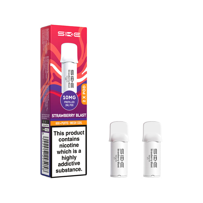 Strawberry Blast Crystal 600 Pro Prefilled Pods by SKE