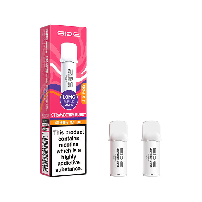 Strawberry Burst Crystal 600 Pro Prefilled Pods by SKE