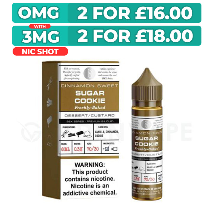 Sugar Cookie 50ml Shortfill E-Liquid By Glas