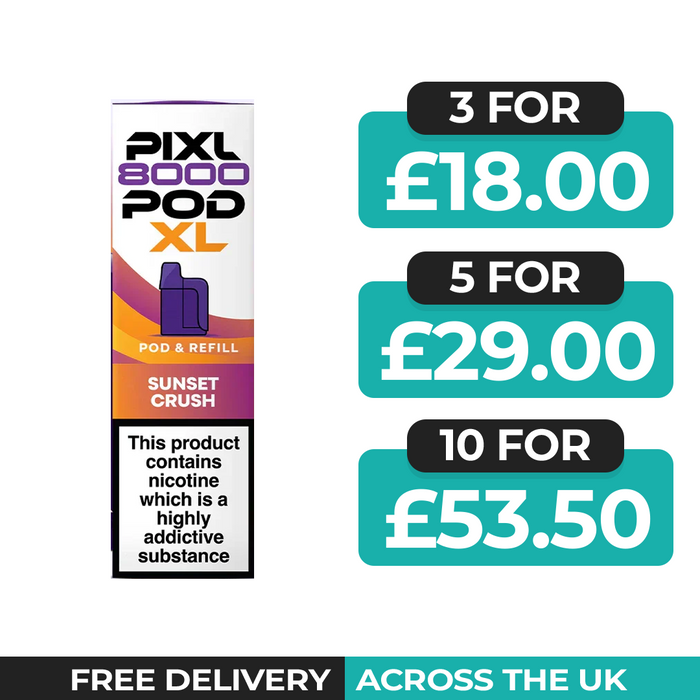 Pixl 8000 Sunset Crush Refill Pods