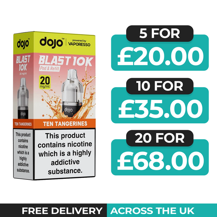 Vaporesso Dojo Blast 10k Ten Tangerines Refill Pods