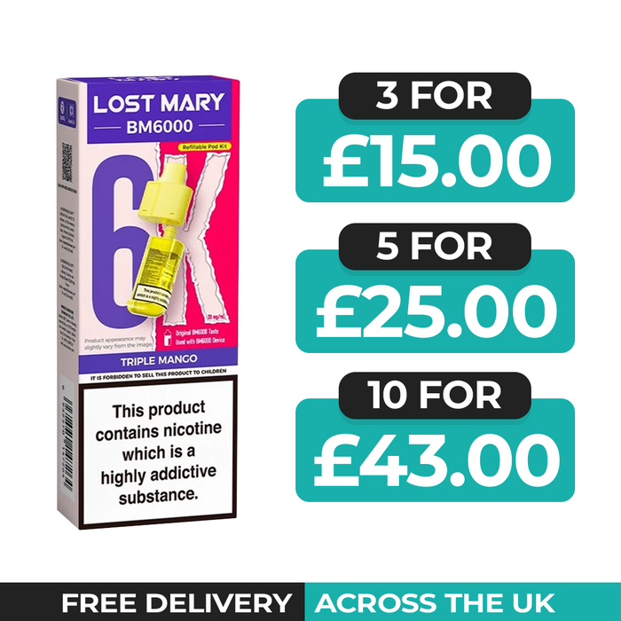 Lost Mary BM6000 Triple Mango Prefilled Refill Pods