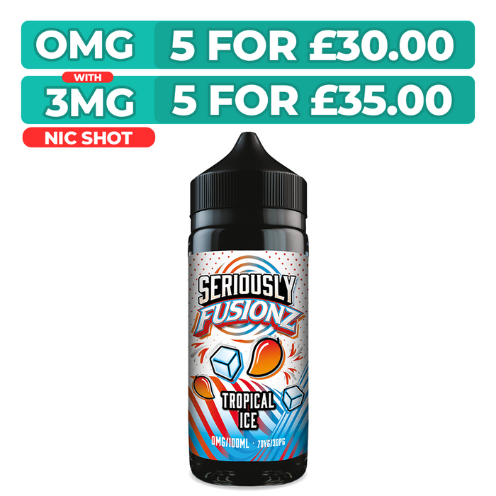 Seriously Fusionz Tropical Ice 100ml Shortfill E-Liquid