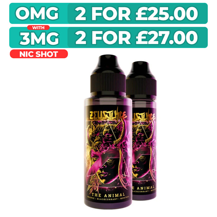 The Animal 100ml Shortfill E-Liquid by Zeus Juice