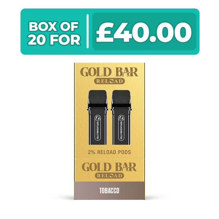 Gold Bar Reload Prefilled Pods - Box of 20