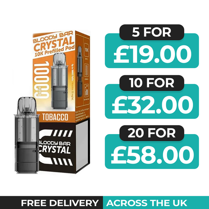 Bloody Bar Crystal 10k Tobacco Refill Pods