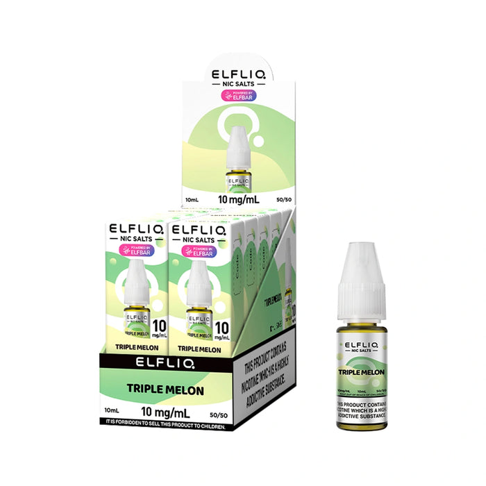 Elf bar Elfliq 10ml Nic Salt E-Liquids - Pack of 10
