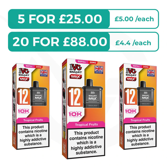 Tropical Fruits Prefilled Pods By IVG Smart Max + Refill Containers