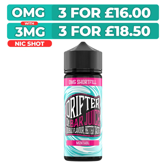 Drifter Bar Juice Menthol 100ml Shortfill E-Liquid