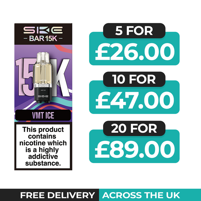 SKE Bar 15K VMT Ice Refill Pods