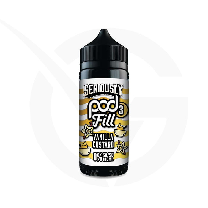 Vanilla Custard 100ml Shortfill E-liquid by Seriously Pod Fill 3