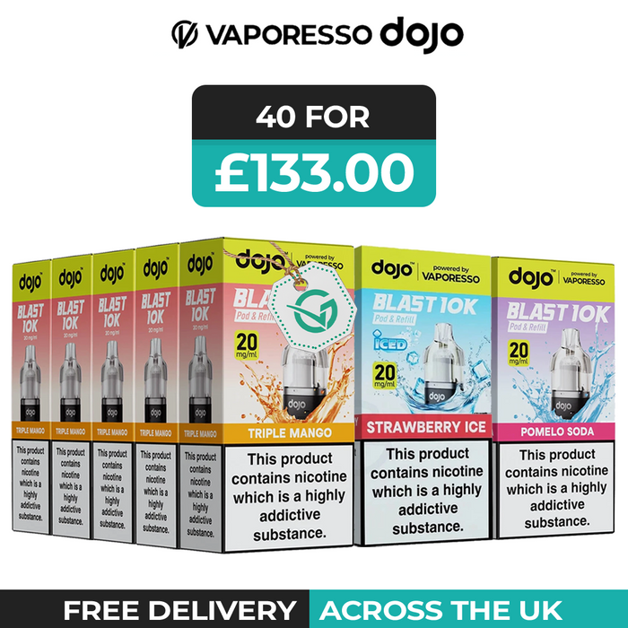 Vaporesso Dojo Blast 10k Refill Pods Box of 5 & 10