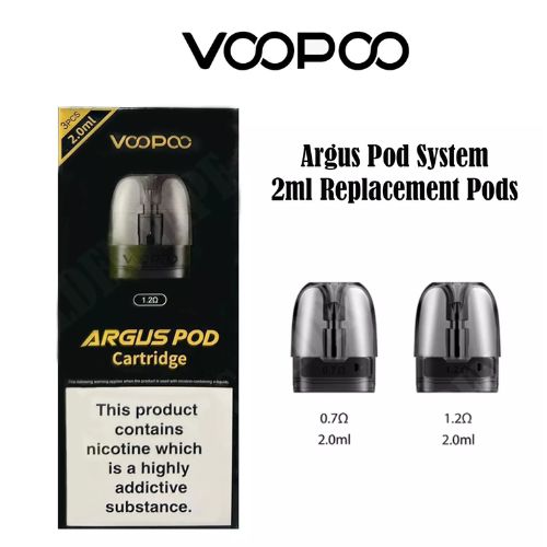 VooPoo Argus Replacement Pods - Pack of 3 VooPoo Argus Replacement Pods - Pack of 3