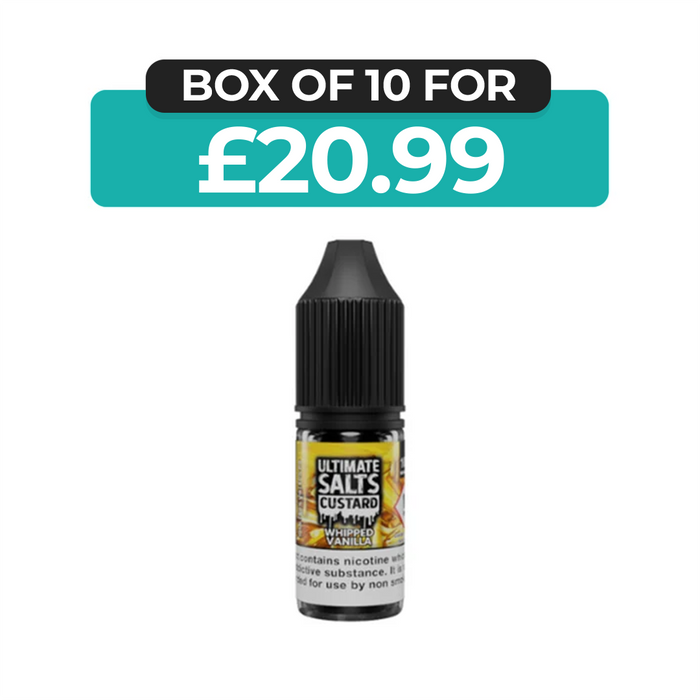 Whipped Vanilla Custard 10ml Nic Salt E-Liquid by Ultimate Juice