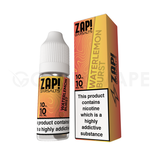 Watermelon Burst 10ml Nic Salt E-Liquid By Zap! Bar Salts