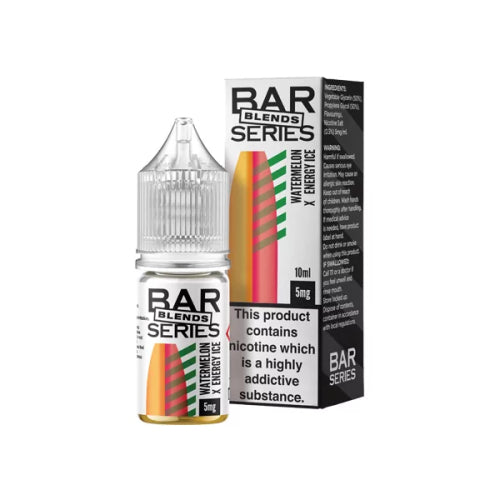 Watermelon X Energy Ice 10ml Nic Salt E-Liquid By Bar Series