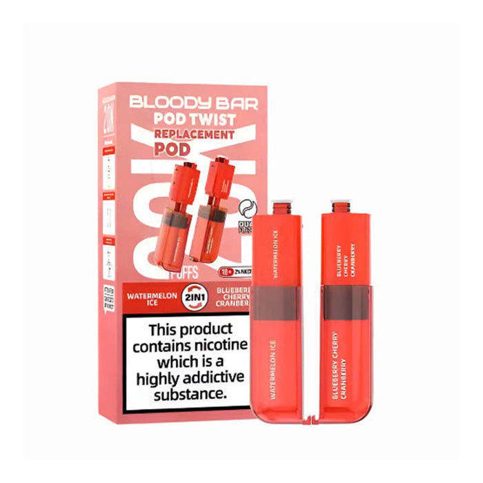 Bloody Bar Ultra Twist 20k Box of 5 & 10 Refill Pods