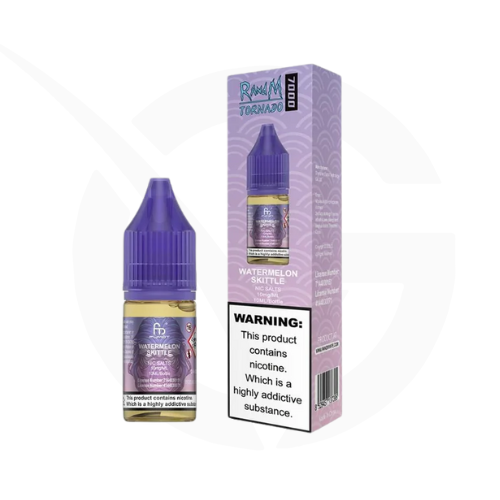 Watermelon Skittles Nic Salt E-Liquid By R and M Tornado 7000