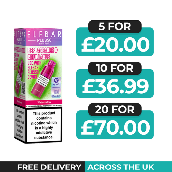 Elf Bar Plus 50 Watermelon Refill Pods