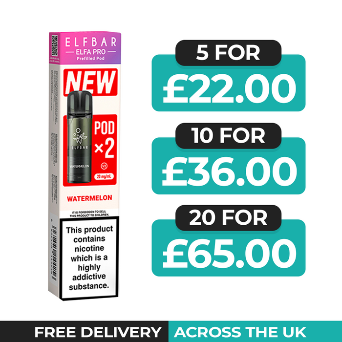 Watermelon Elfa Pro Prefilled Pods by Elf Bar