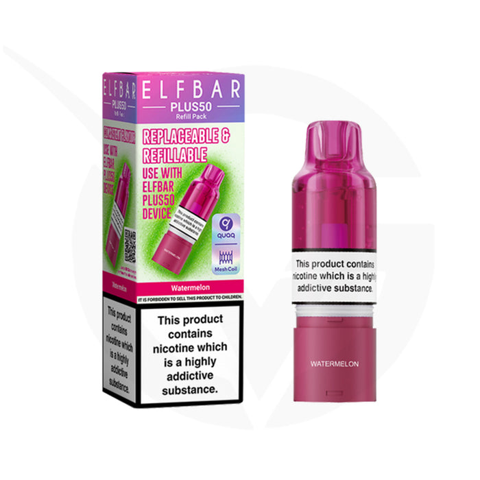 Watermelon Elfbar Plus50 Refill Pods