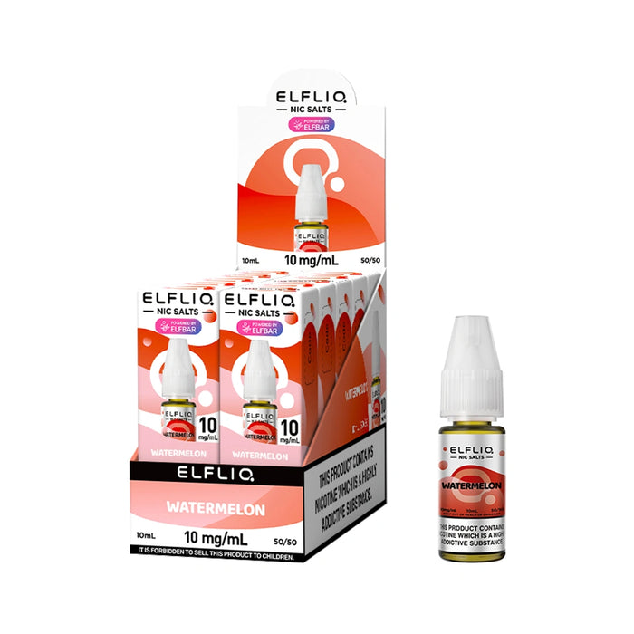 Elf bar Elfliq 10ml Nic Salt E-Liquids - Pack of 10