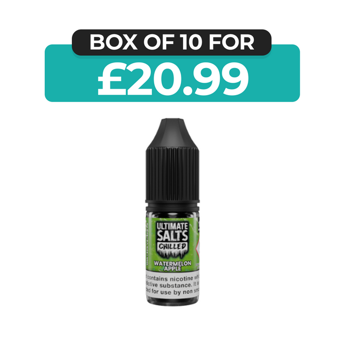 Watermelon Apple Chilled 10ml Nic Salt E-Liquid by  Ultimate Juice