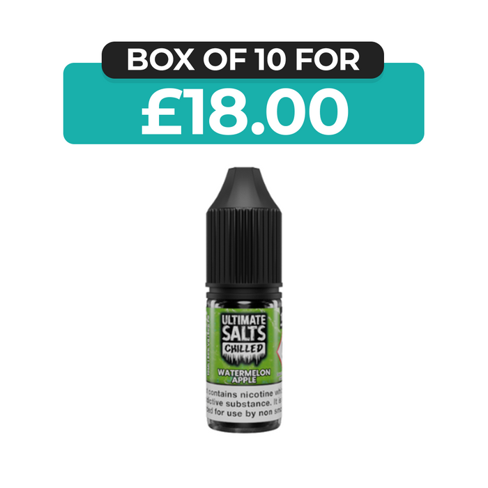 Watermelon Apple Chilled 10ml Nic Salt E-Liquid by  Ultimate Juice