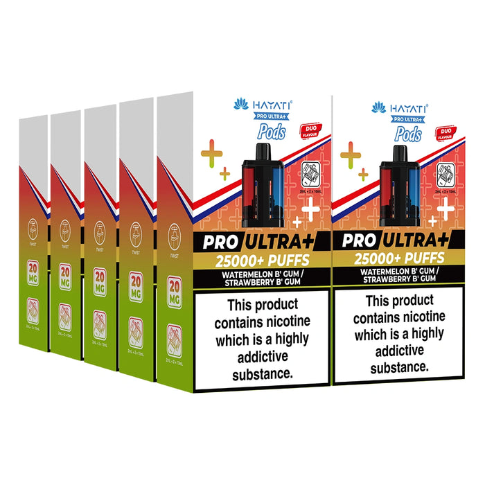 Hayati Pro Ultra Plus 25000 Puffs Pods Box of 5