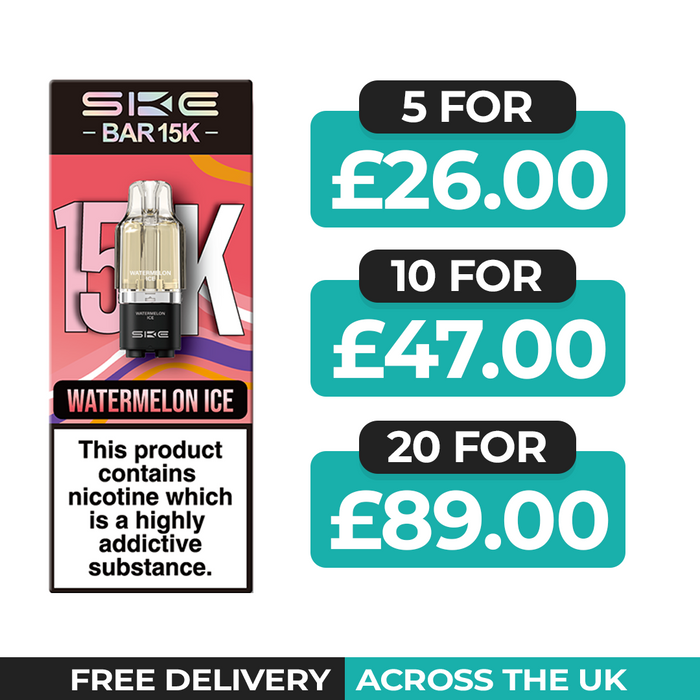 SKE Bar 15K Watermelon Ice Refill Pods