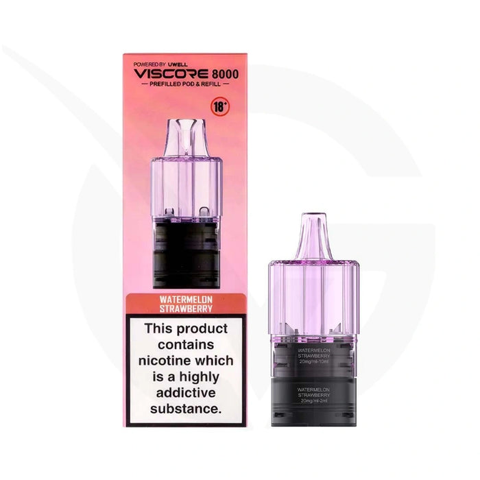 Watermelon Strawberry Uwell Viscore 8000 Refill Pods