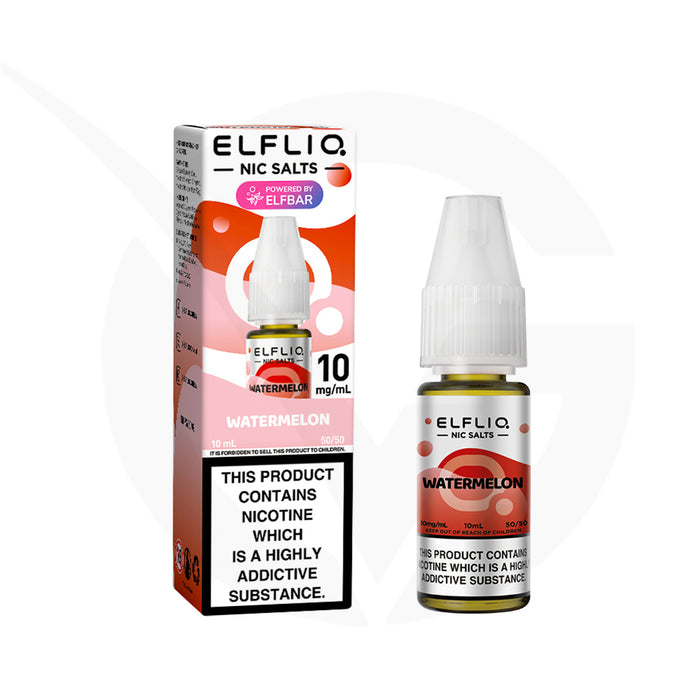 Watermelon 10ml Elfliq Nic Salt E-Liquid by Elf Bar