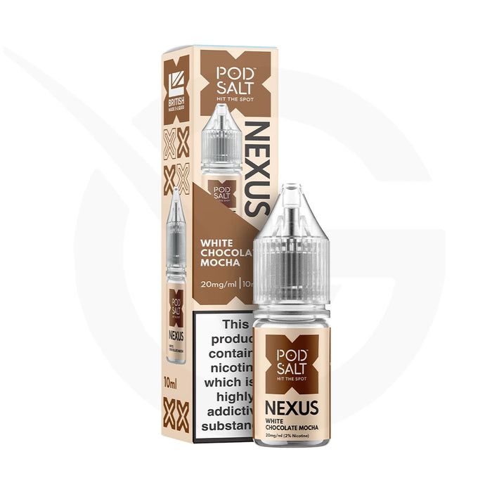 White Chocolate Mocha Nic Salt E-Liquid By Pod Salt Nexus
