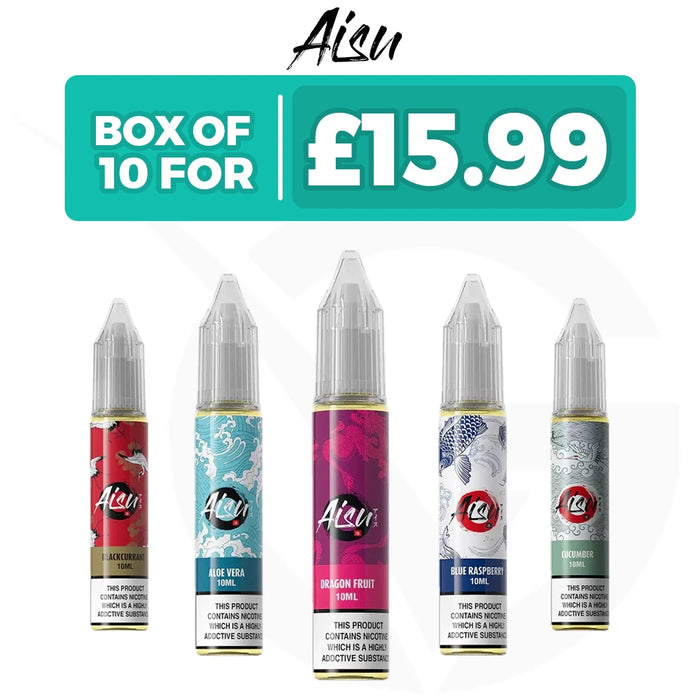 10 x 10ml Aisu Nic Salts E-Liquid - Box of 10