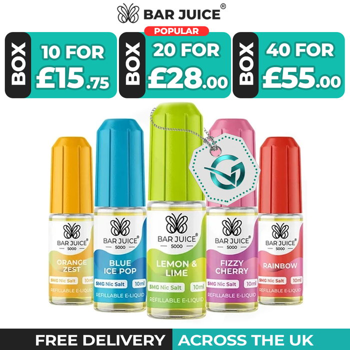 Bar Juice 5000 Multipack - Box of 10, 20, 40 & 50