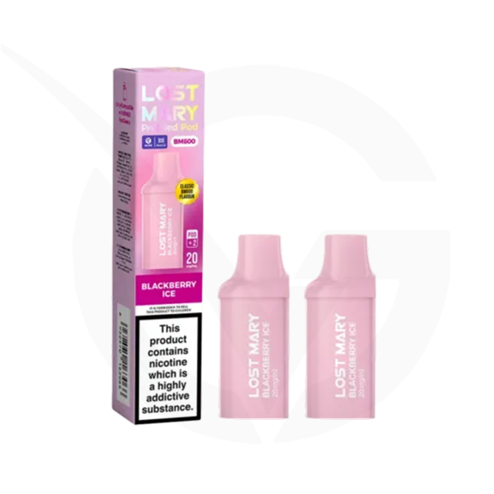 Blackberry Ice Prefilled Pods By Lost Mary BM600