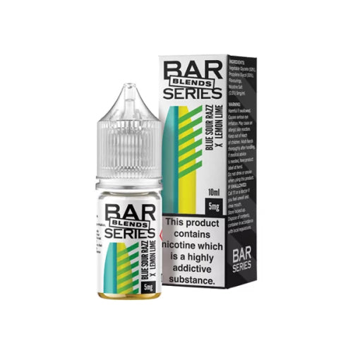 Blue Sour Razz X Lemon Lime 10ml Nic Salt E-Liquid By Bar Series