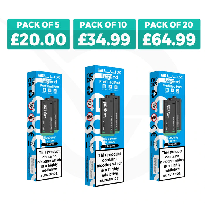 Blueberry Fusion Elux Legend 1500 2in1 Prefilled Pods