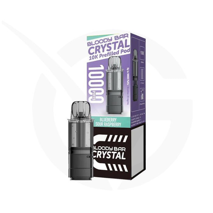 Blueberry Sour Raspberry Refill Pack By Bloody Bar Crystal 10k