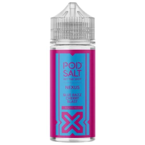 Blue Razz Cherry Blast 100ml Shortfill E-Liquid By Pod Salt Nexus