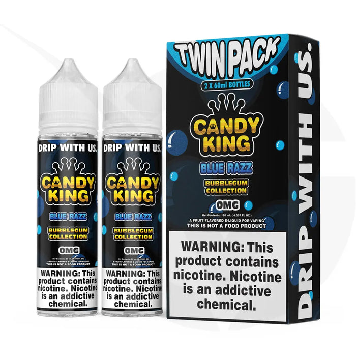 Blue Razz Bubblegum 120ml Shortfill E-Liquid by Candy King