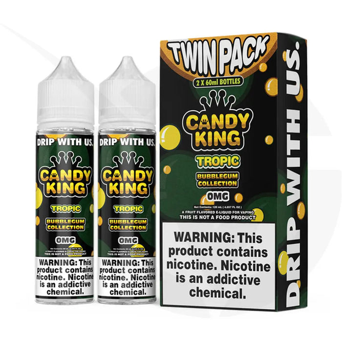 Tropic Bubblegum 120ml Shortfill E-Liquid by Candy King