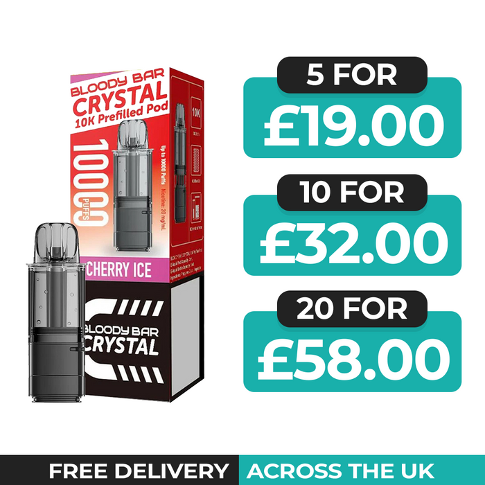 Bloody Bar Crystal 10k Cherry Ice Refill Pods