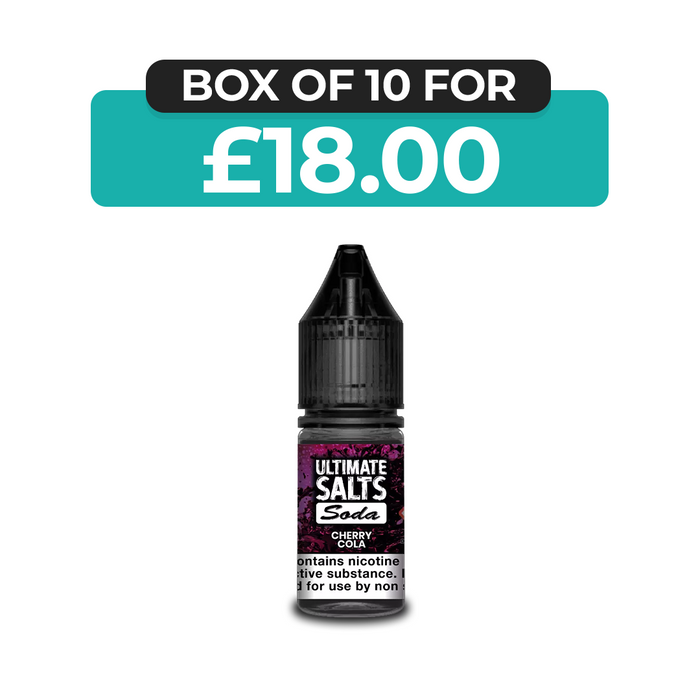Cherry Cola Soda 10ml Nic Salt E-Liquid by Ultimate Juice