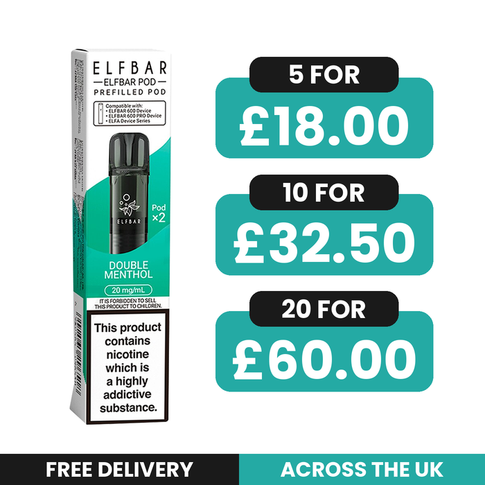 Elf Bar 600 Double Menthol Preflled Pods