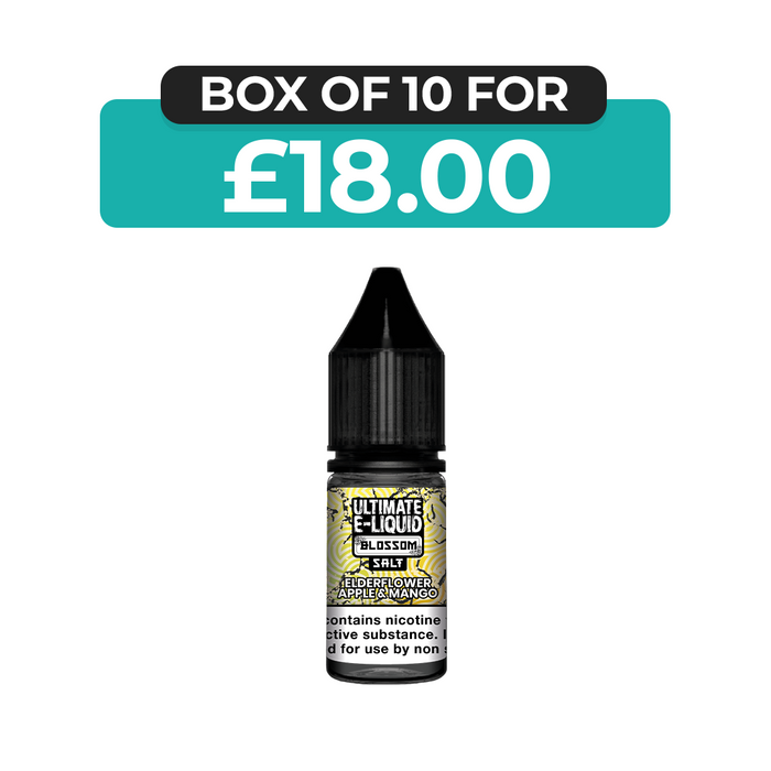 Elderflower Apple & Mango Blossom 10ml Nic Salt E-Liquid by Ultimate Juice