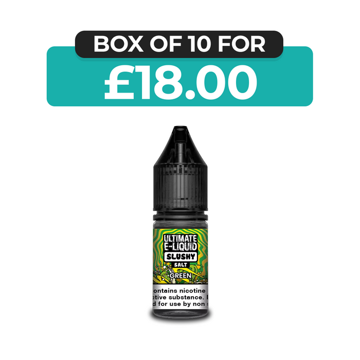 Green Slushy 10ml Nic Salt E-Liquid by Ultimate Juice